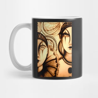 sepia sunglow pierrot ,Jacqueline Mcculloch ,House of Harlequin Mug